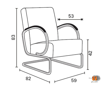 Easy chair Gispen 407